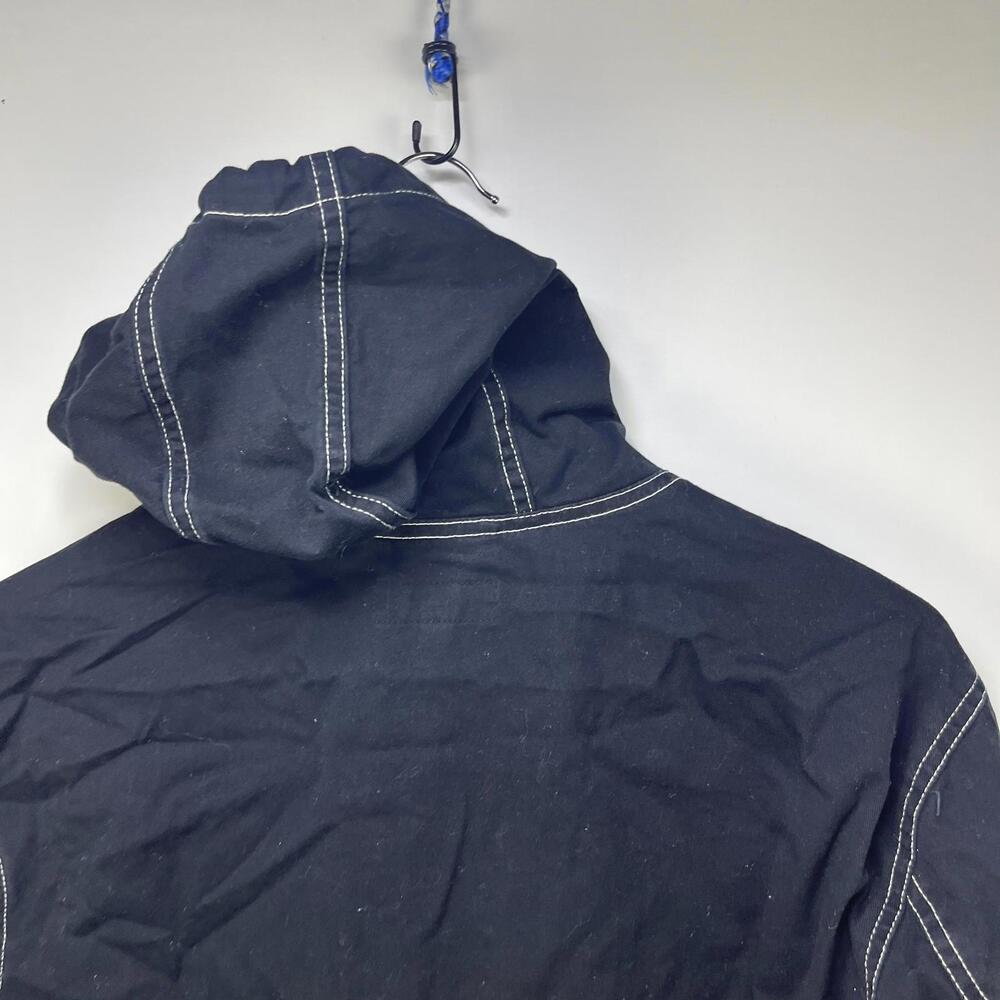 Supreme Contrast Stitch Twill Pullover FW16 Black - Picture 14 of 15